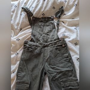 Olive Green Overall Jeans